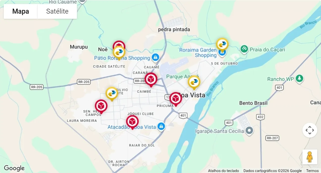 Boa Vista dispõe de quatro pontos de coleta dos Correios, além de locais parceiros